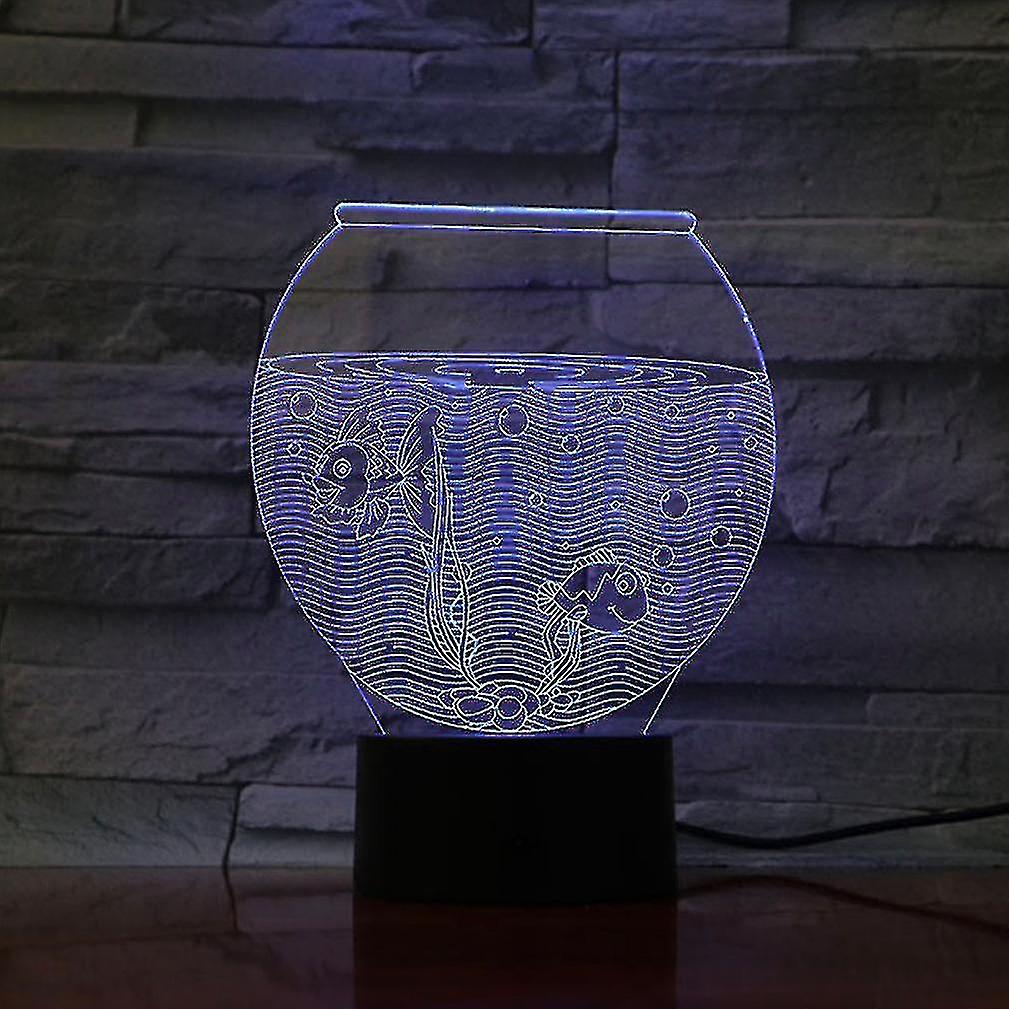 Aquarium Fish 3d Led Night Light Kids Bedroom Table Lamp