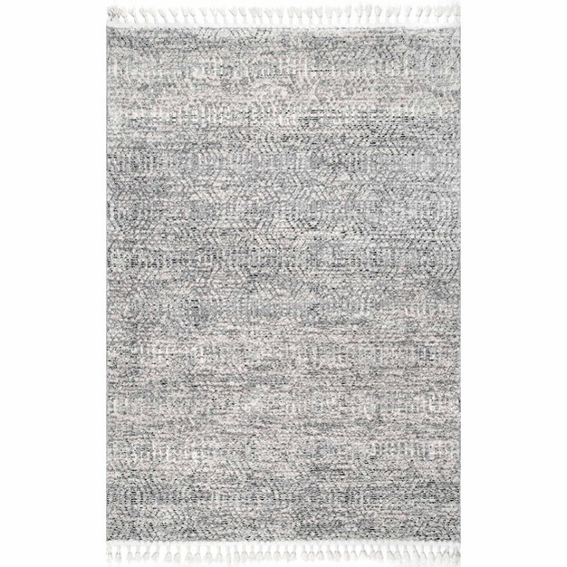 Nuloom Arielle Soft Trellis Textured Tassel Area Rug