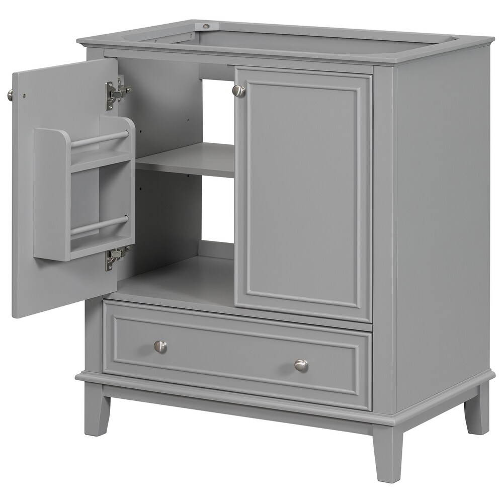 Bathroom Cabinet with Doors and Drawer