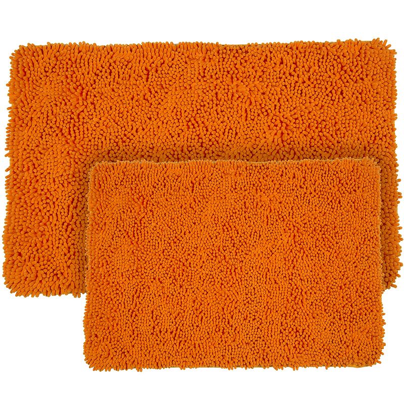 Portsmouth Home 2-piece Memory Foam Shag Bath Mat