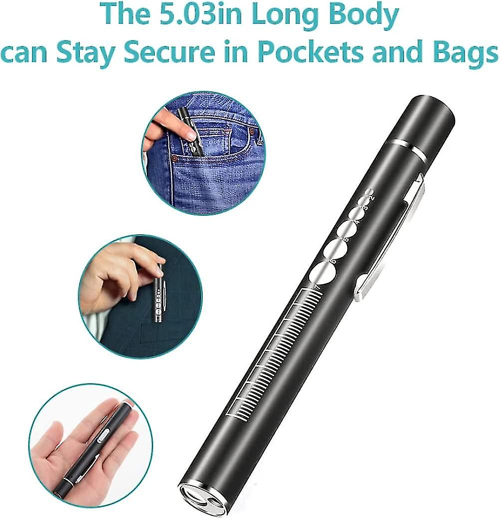 Botao Pen Light Portable Dual Light Source Led Pen Torch Rechargeable Penlight With Pocket Clip Healthcare Laboratory And Life Sciences Pen Lamp Usb C