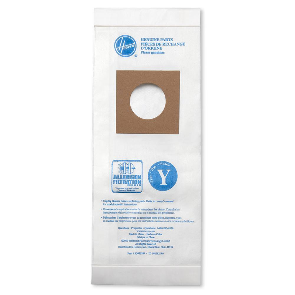 HOOVER Type Y Allergen Filtration Bags (3-Pack) AH13270