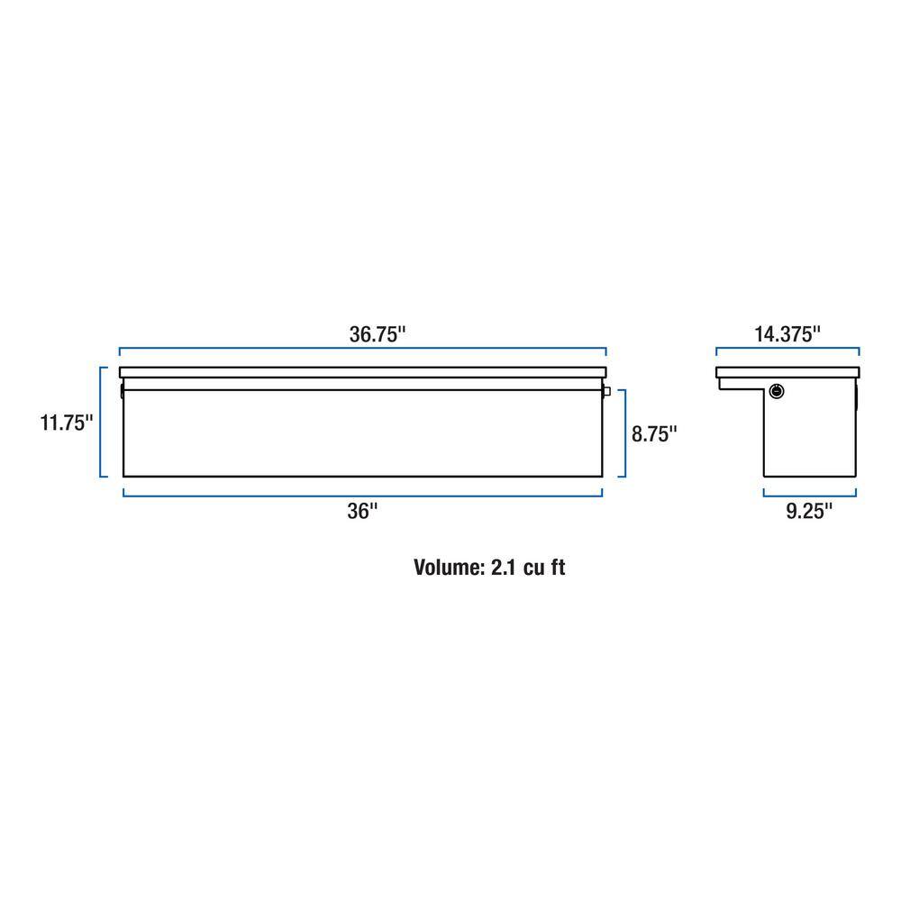 UWS LP 36 in. Truck Side Toolbox Bulk EC30362