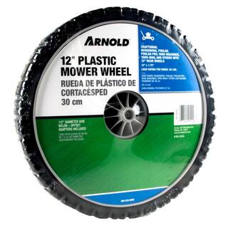 Arnold 12 in. x 1.75 in. Universal Plastic Wheel with 12 in. Dia Nylon Offset Hub and Adapters Included 490-324-0002