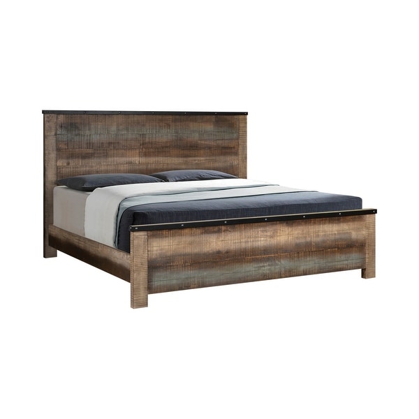 Atwater Rustic Antique Multi-color 5-piece Bedroom Set - - 35216460