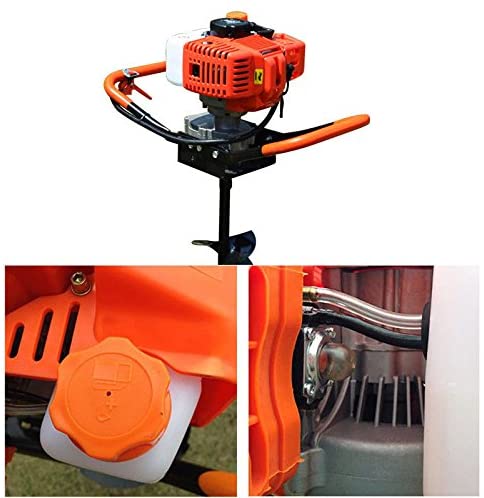 TFCFL 52cc Gas Powered Earth Auger Post Hole Digger Borer Fence Ground Drill 4"/ 6"/ 8" Bits Petrol Auger Set Post Auger