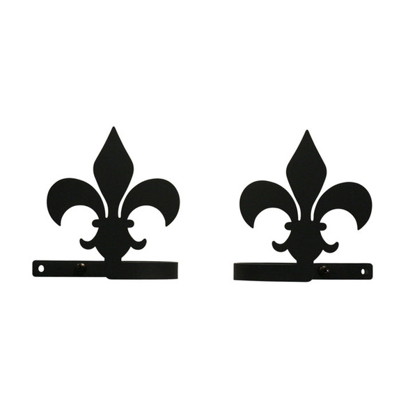 Village Wrought Iron CUR TB 121 Fleur de lis   Cur...