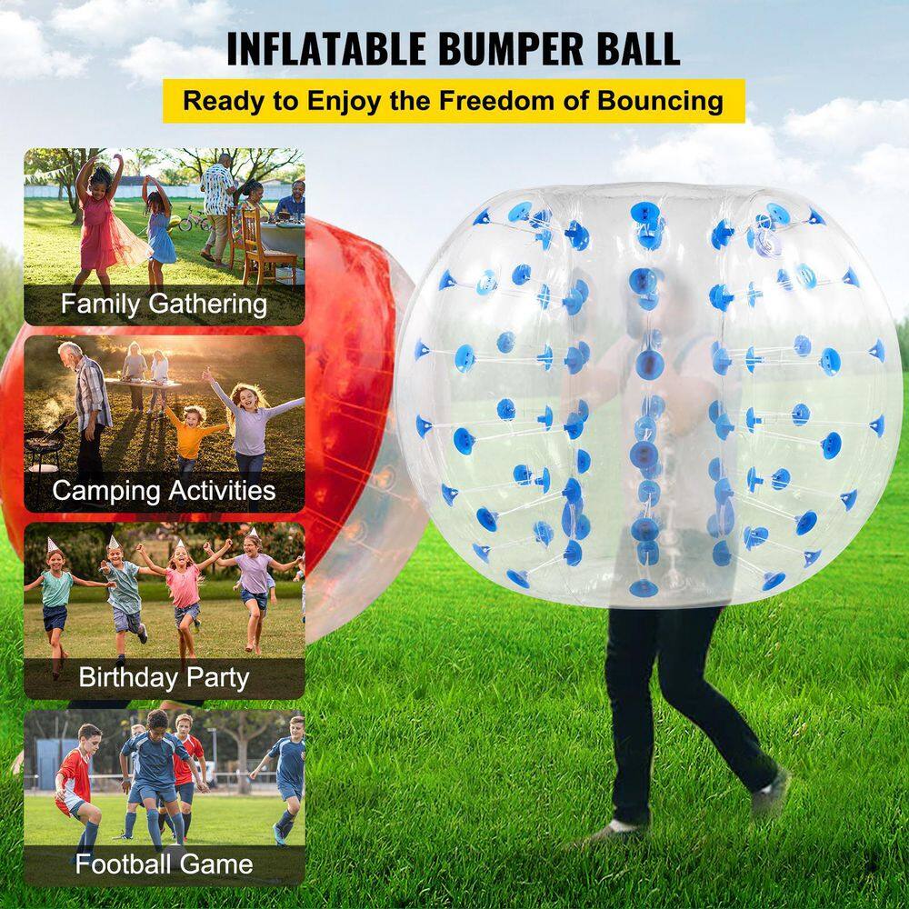 VEVOR Bumper Balls 4 ft. Inflatable Body Zorb Ball with PVC Material Inflatable Bumper Balls for BackyardBeachPlay Center 1.2MCQPPQTMLD0001V0