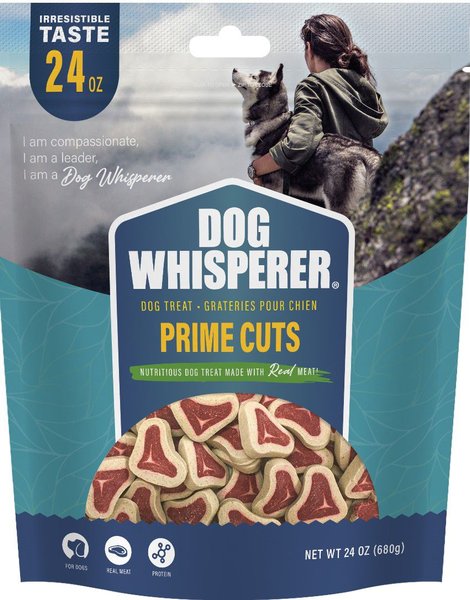 Dog Whisperer Prime Cuts Beef Flavored Crunchy Dog Treats， 24-oz bag