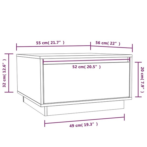 vidaXL Coffee Table 21.7