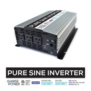 GoWISE USA 1500-Watt Continuous3000-Watt Peak Pure Sine Wave Inverter PS1005