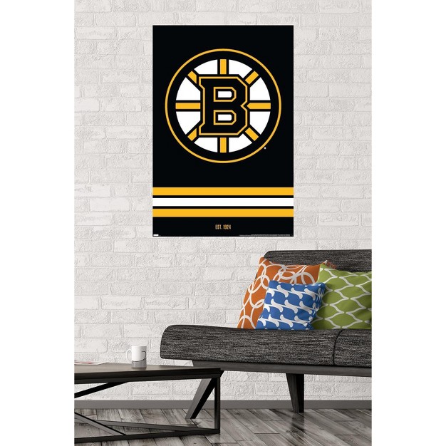 Trends International Nhl Boston Bruins Logo 21 Unframed Wall Poster Prints