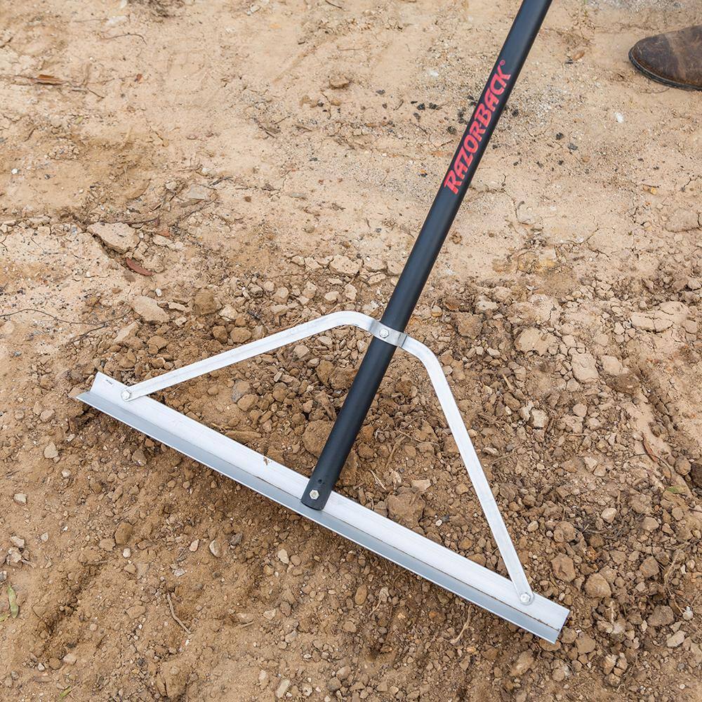 Razor-Back 24 in. Aluminum Landscape Rake 63136