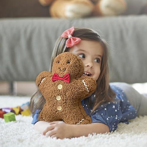 Christmas Gingerbread Man Pillow - Cute and Adorable Christmas Shaped Plush Pillow Stuffed Animal，Bi