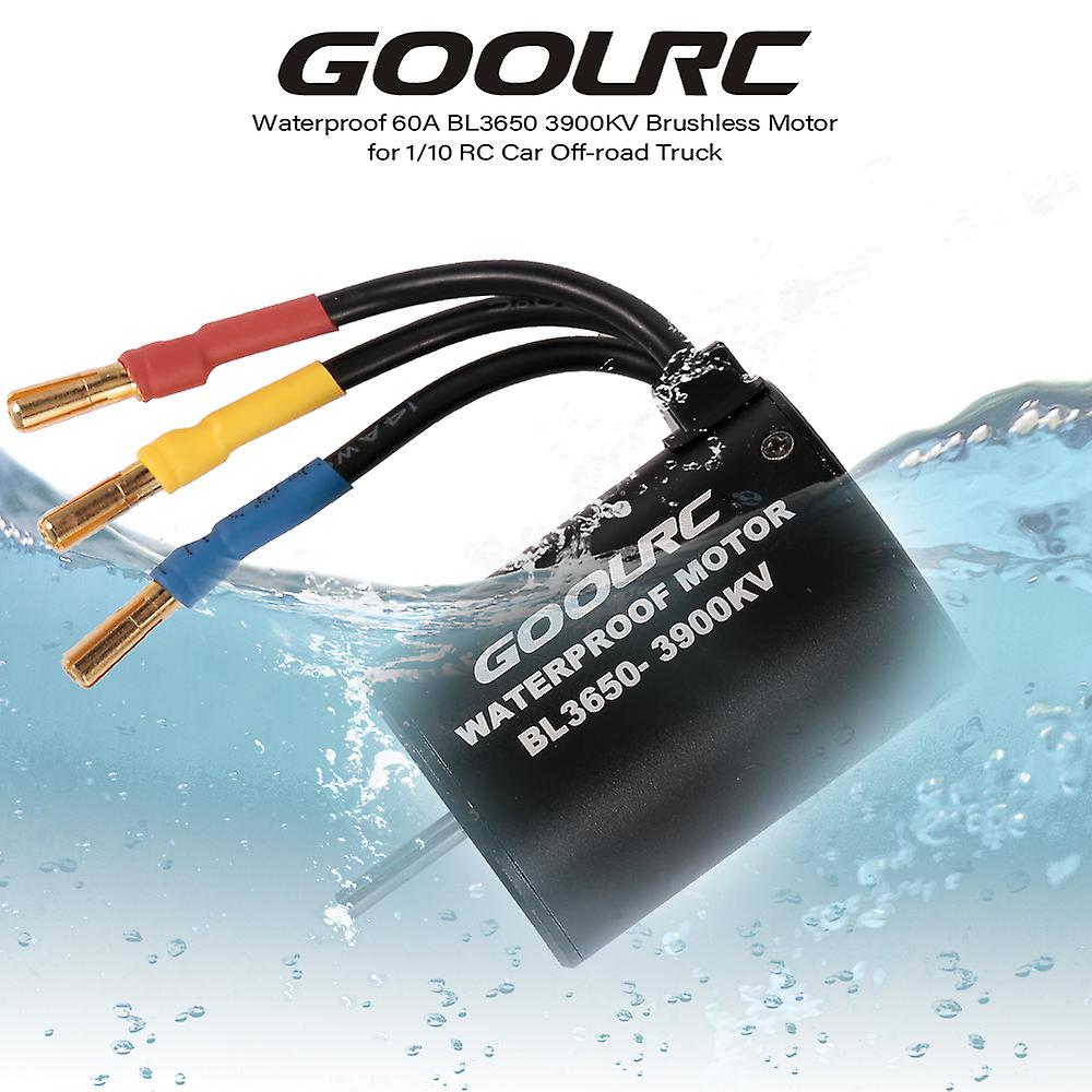 Goolrc Waterproof Bl3650 3900kv Brushless Motor With 60a Esc For 1/10 Rc Car Off-road Truck No.252145