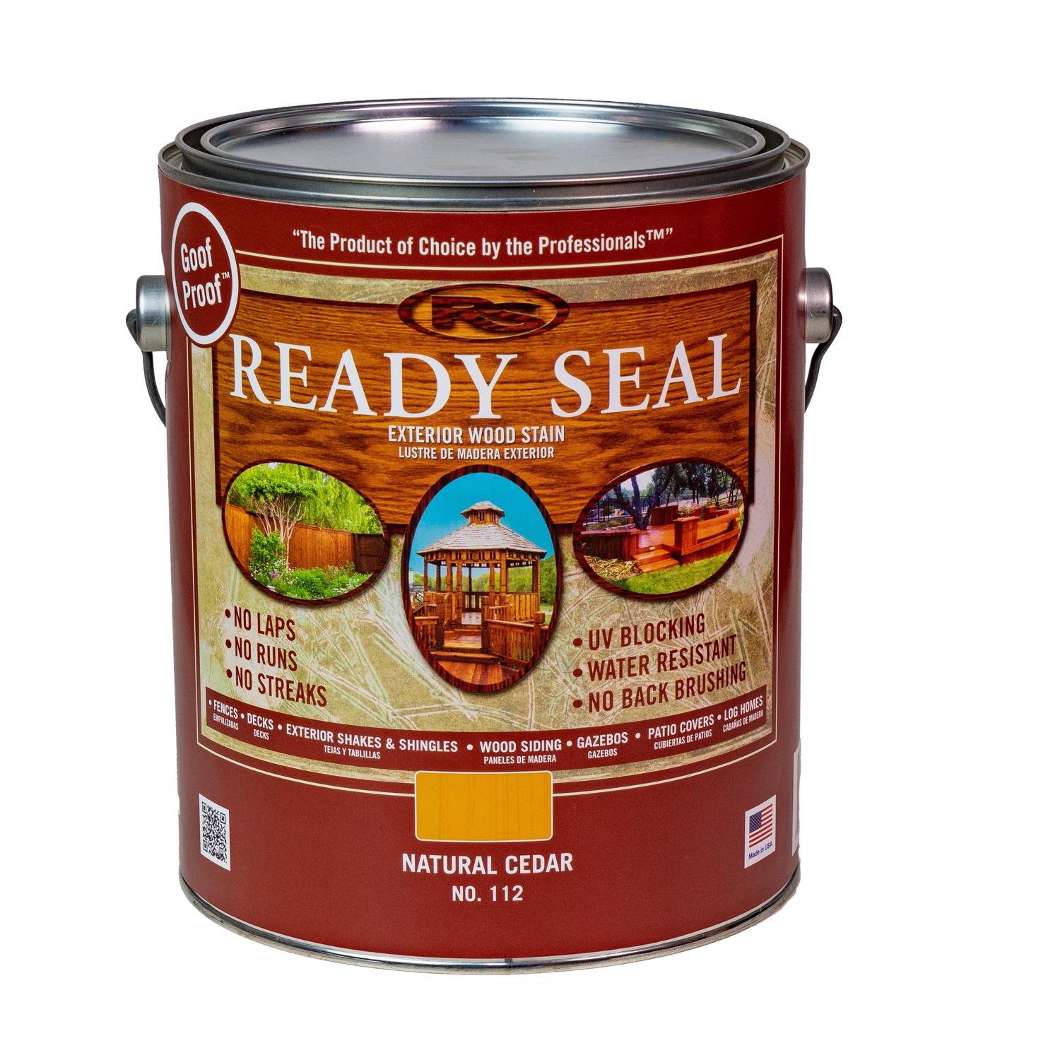 Ready Seal Goof Proof Semi-Transparent Natural Cedar Oil-Based Penetrating Wood Stain/Sealer 1 gal