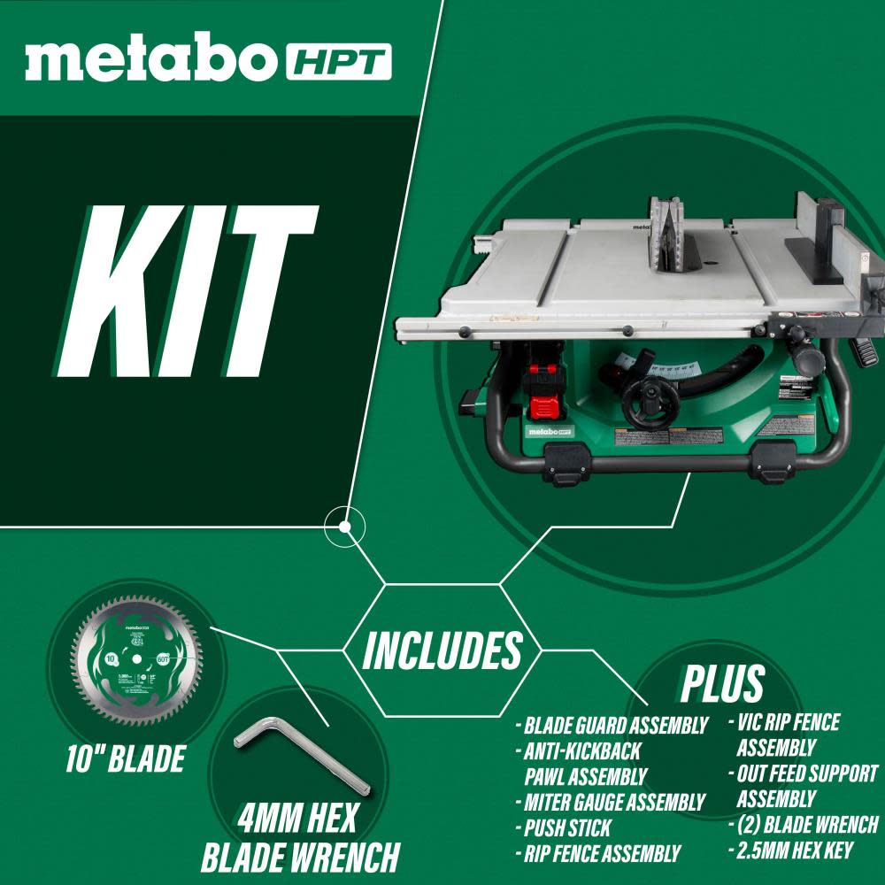 36V MultiVolt Table Saw 10 Brushless (Tool Body Only)