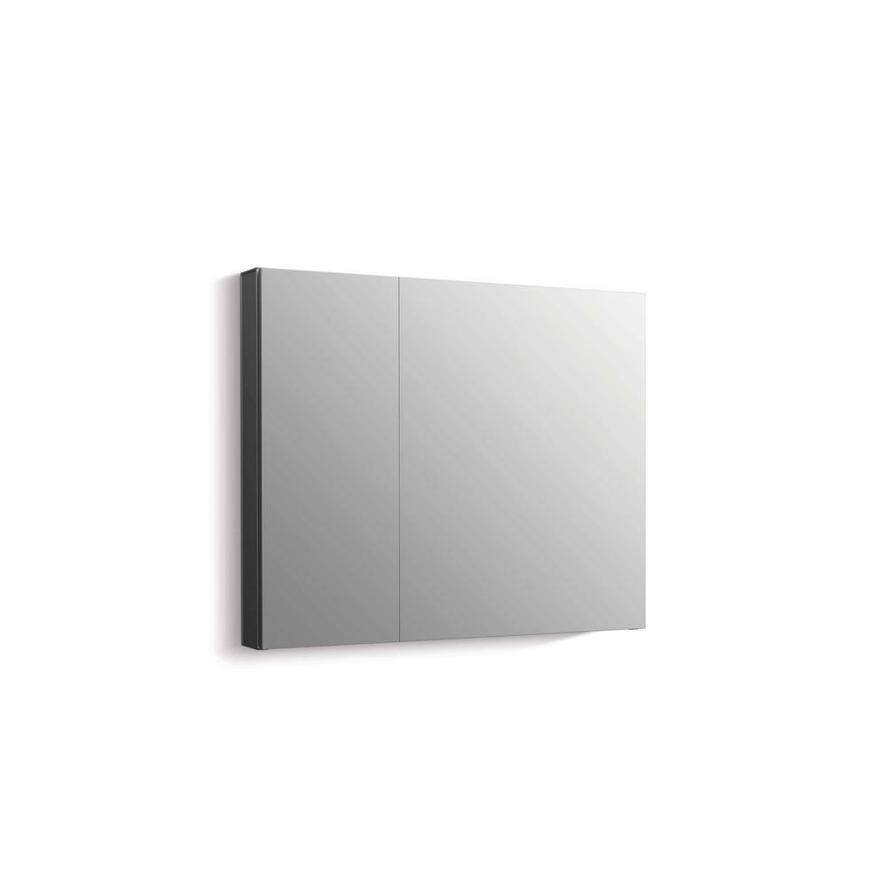 KOHLER Maxstow 30 in. x 24 in. Aluminum Frameless Surface-Mount Soft Close Medicine Cabinet with Mirror K-R79225-LA1