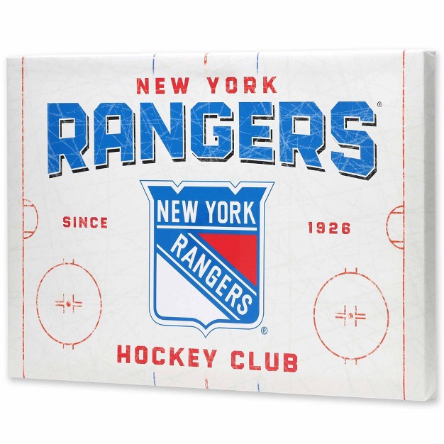 Nhl New York Rangers Rink Canvas