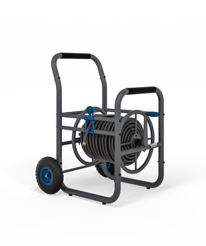 Suncast 200 ft. Commercial Pro Hose Reel Cart， Black