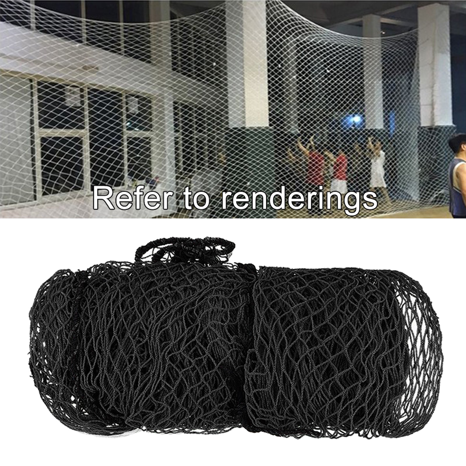 3.3Yard Golf Practice Hitting Net Cage Netting Golf Accessories indoor and outdoor Backyard Playground - White