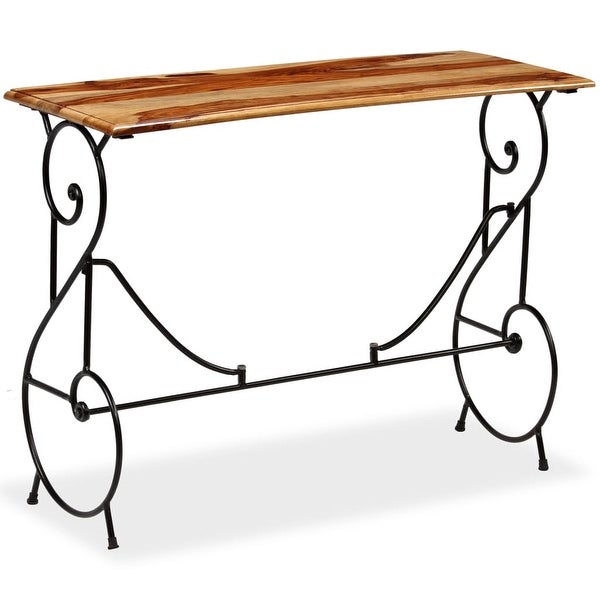 vidaXL Console Table Solid Sheesham Wood 39.4