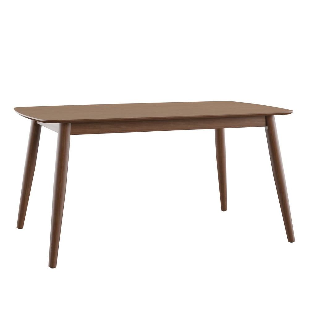 Norwegian Danish Modern Chestnut Tapered Dining Set by iNSPIRE Q Modern