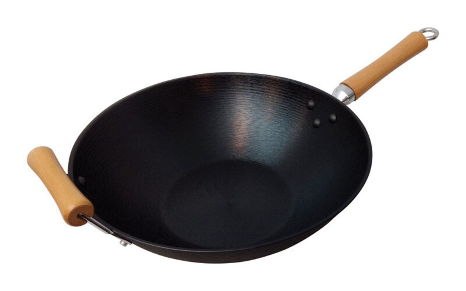 WOK BLK STEEL N/S 14