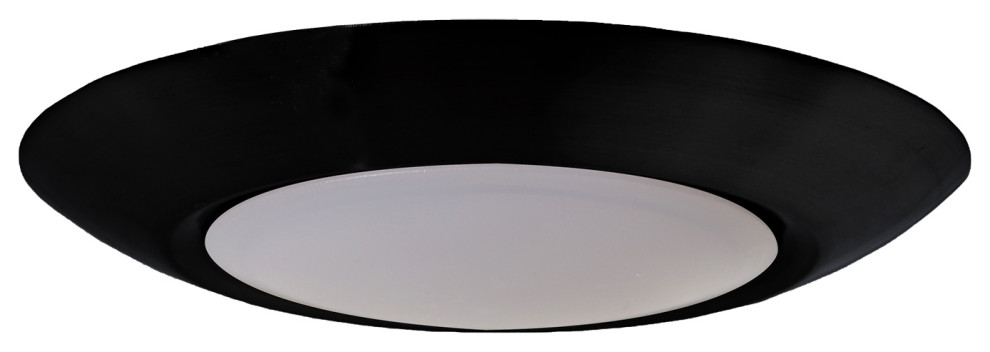 1 Light Led Flushmount In Flat Black (X9007 FB LED)   Transitional   Outdoor Flush mount Ceiling Lighting   by Lighting and Locks  Houzz