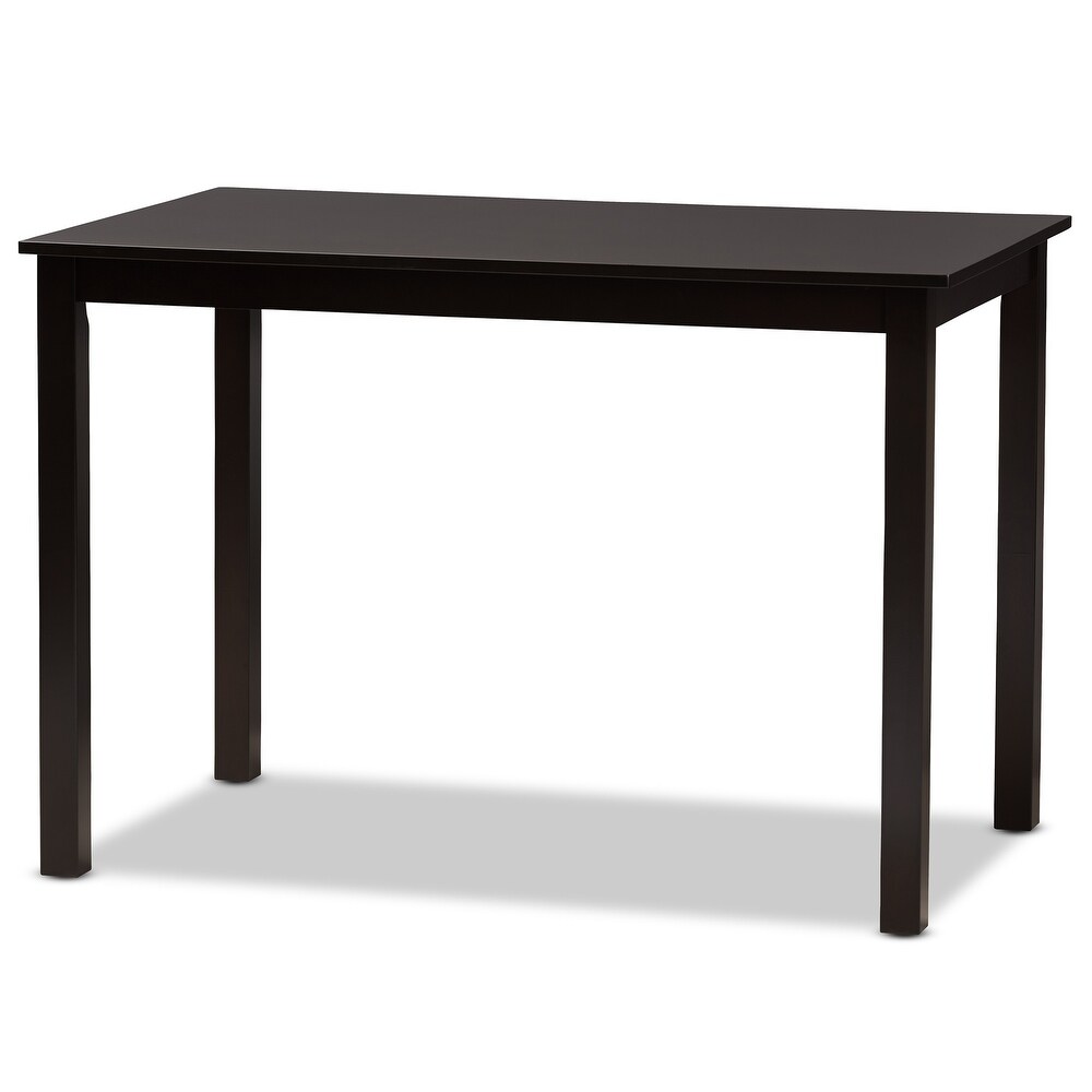 Eveline Modern Brown Finished Wood 43 Inch Dining Table