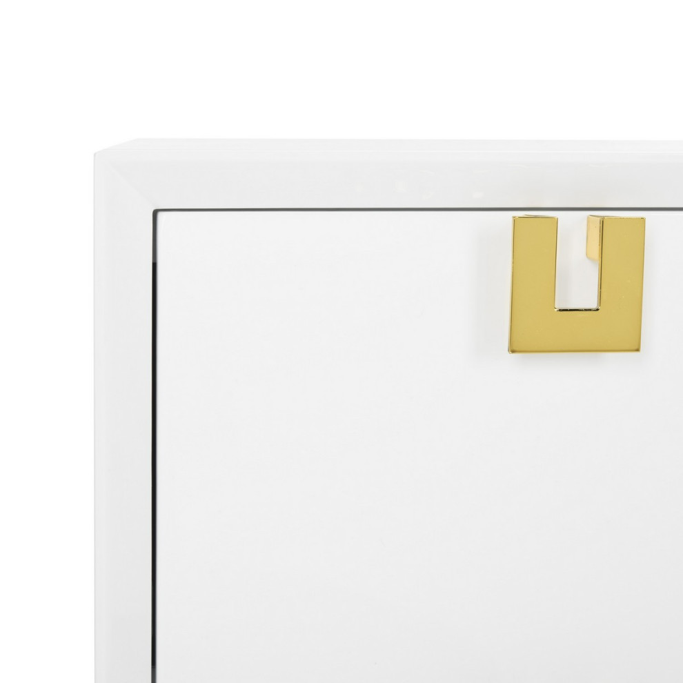 Ripley Lacquer Chest of Drawers White   Contemporary   Accent Chests And Cabinets   by V.S.D Furniture  Houzz