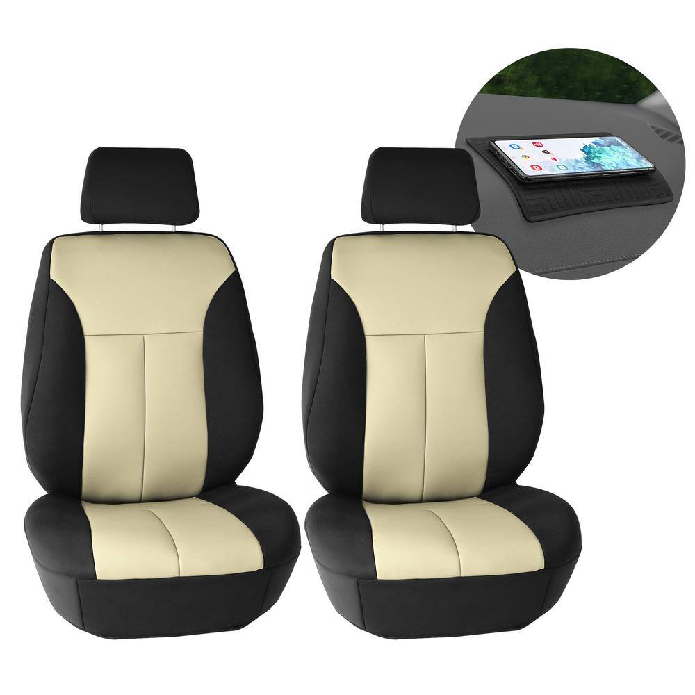 FH Group Neoprene Ultraflex 47 in. x 23 in. x 1 in. Seat Covers DMFB091102BEIGE