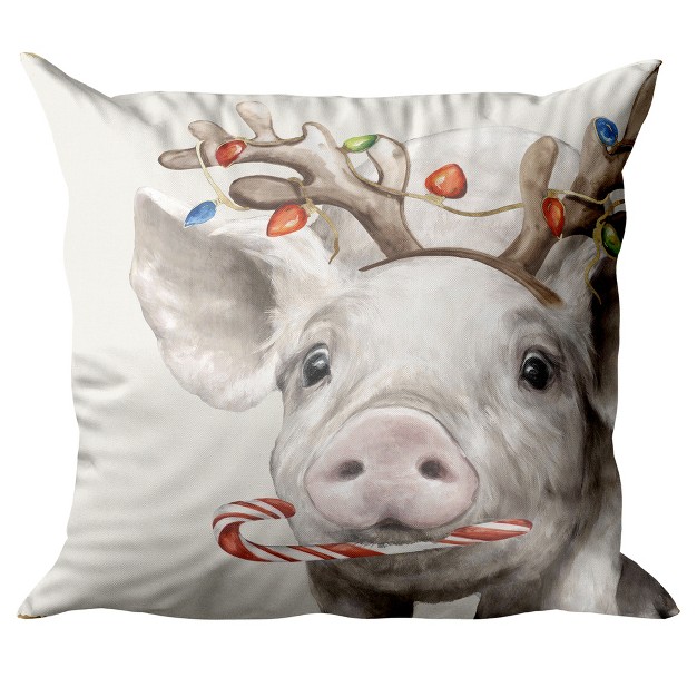 Piglets By Pi Holiday Collection Minimalist Throw Pillow