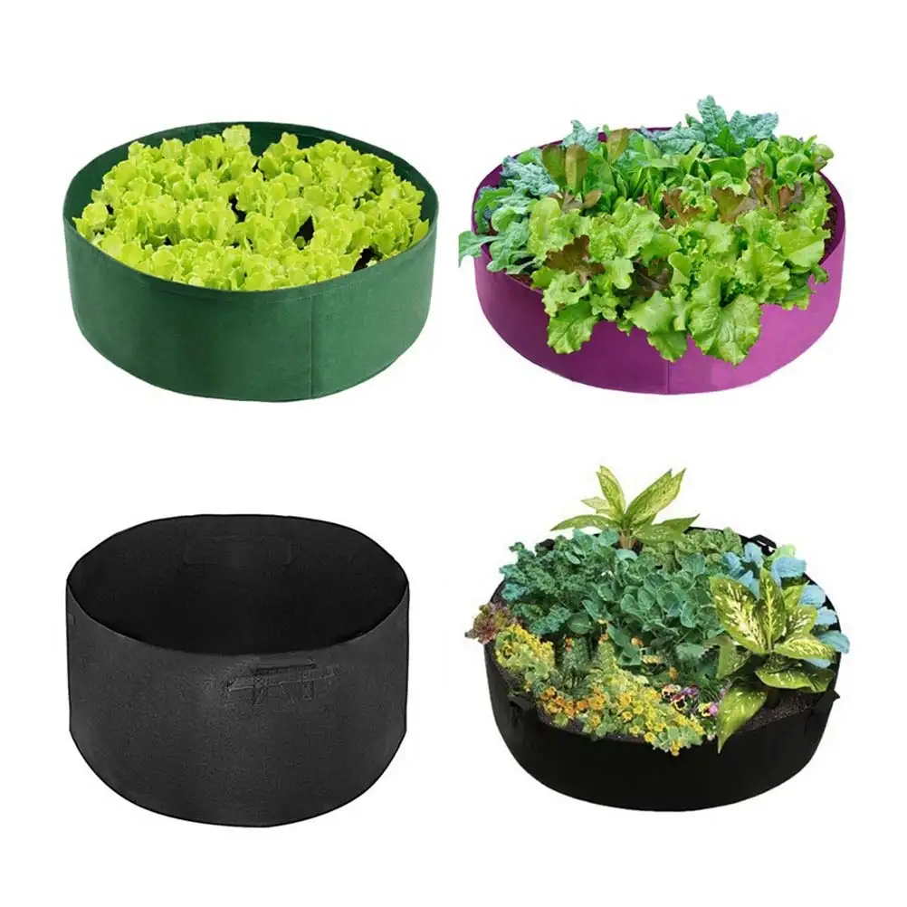 Vertical new outdoor Garden Non Woven Felt Grow Waterproof Hanging Bags Nursery Pots Container For Vegetable