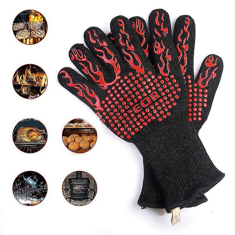 Bbq Mitts Microwave Mitts Silicone Oven Goloves High Temperature Resistance