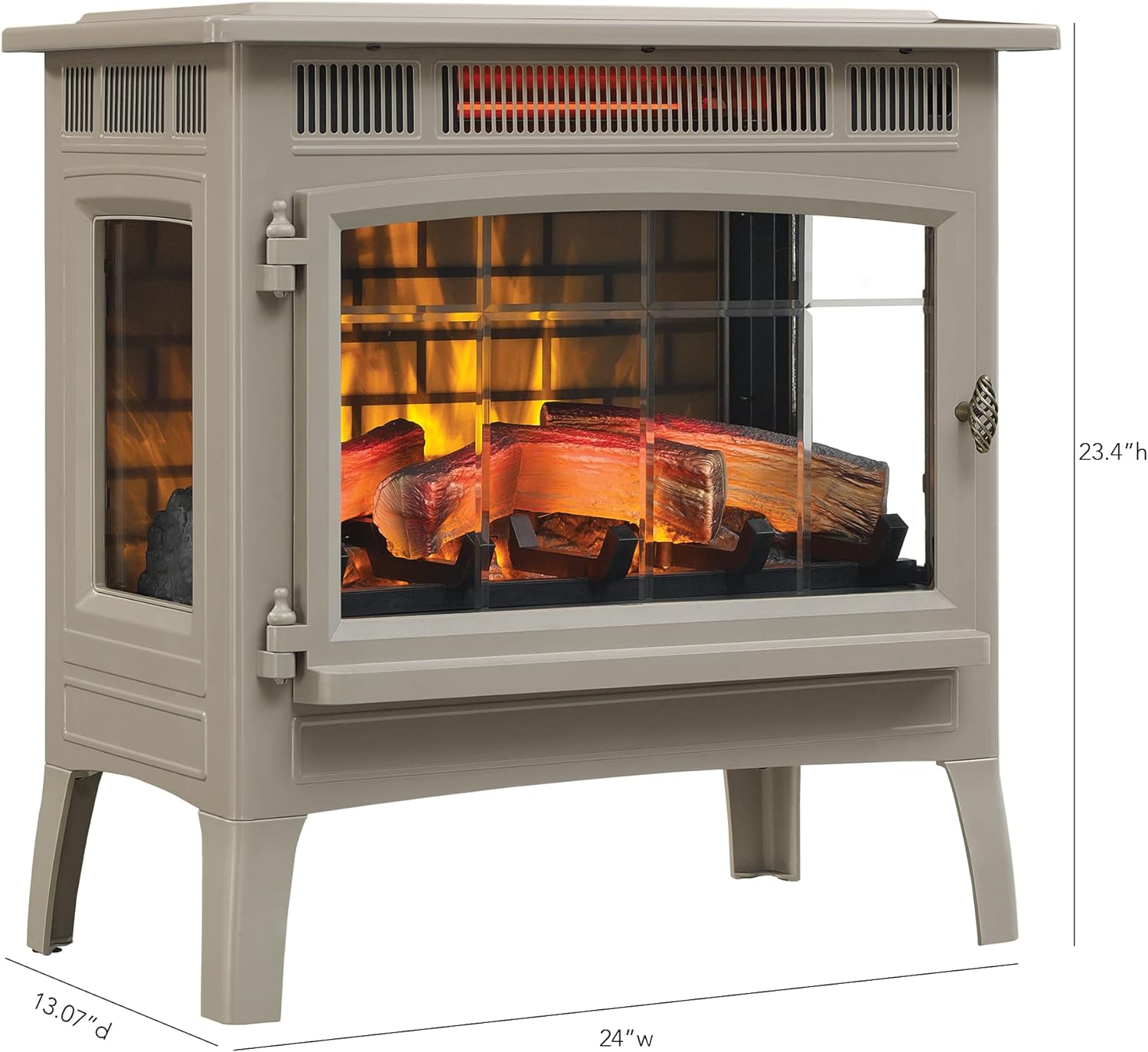 💝Last Day 70% Off✨ Electric Infrared Quartz Fireplace Stove with 3D Flame Effect