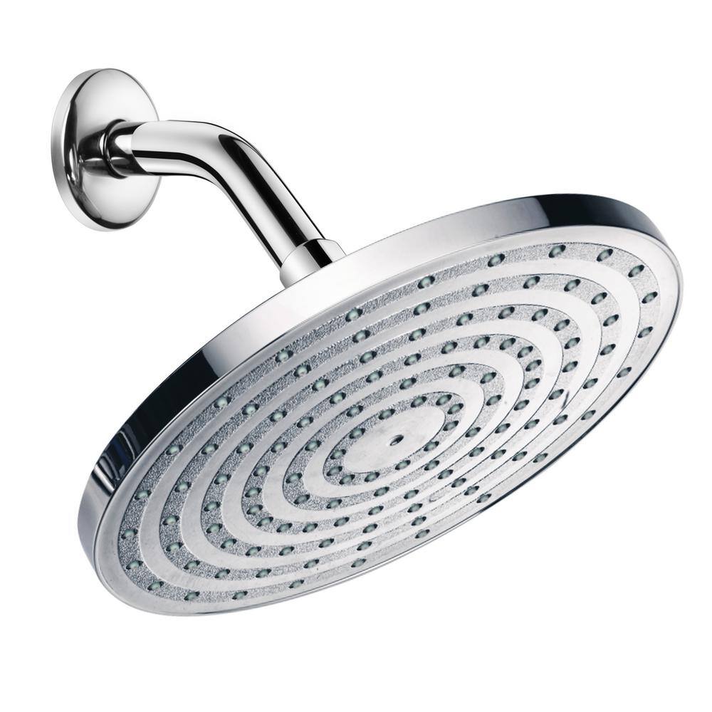 Hotel Spa 1-Spray 8 in. Single Wall Mount Fixed Rain Shower Head in Chrome 1425