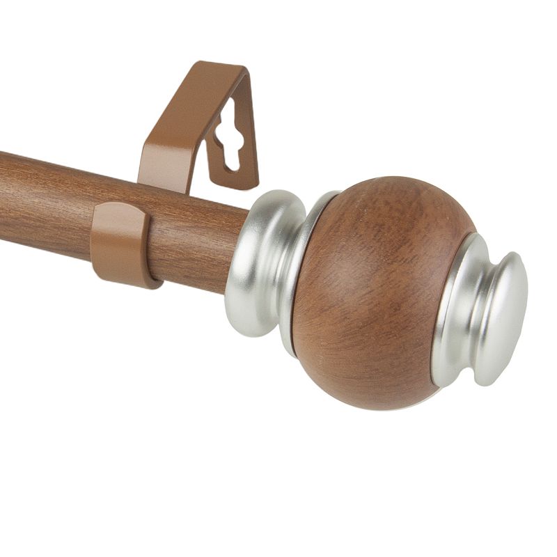 Rod Desyne 1 Marble Faux Wood Curtain Rod