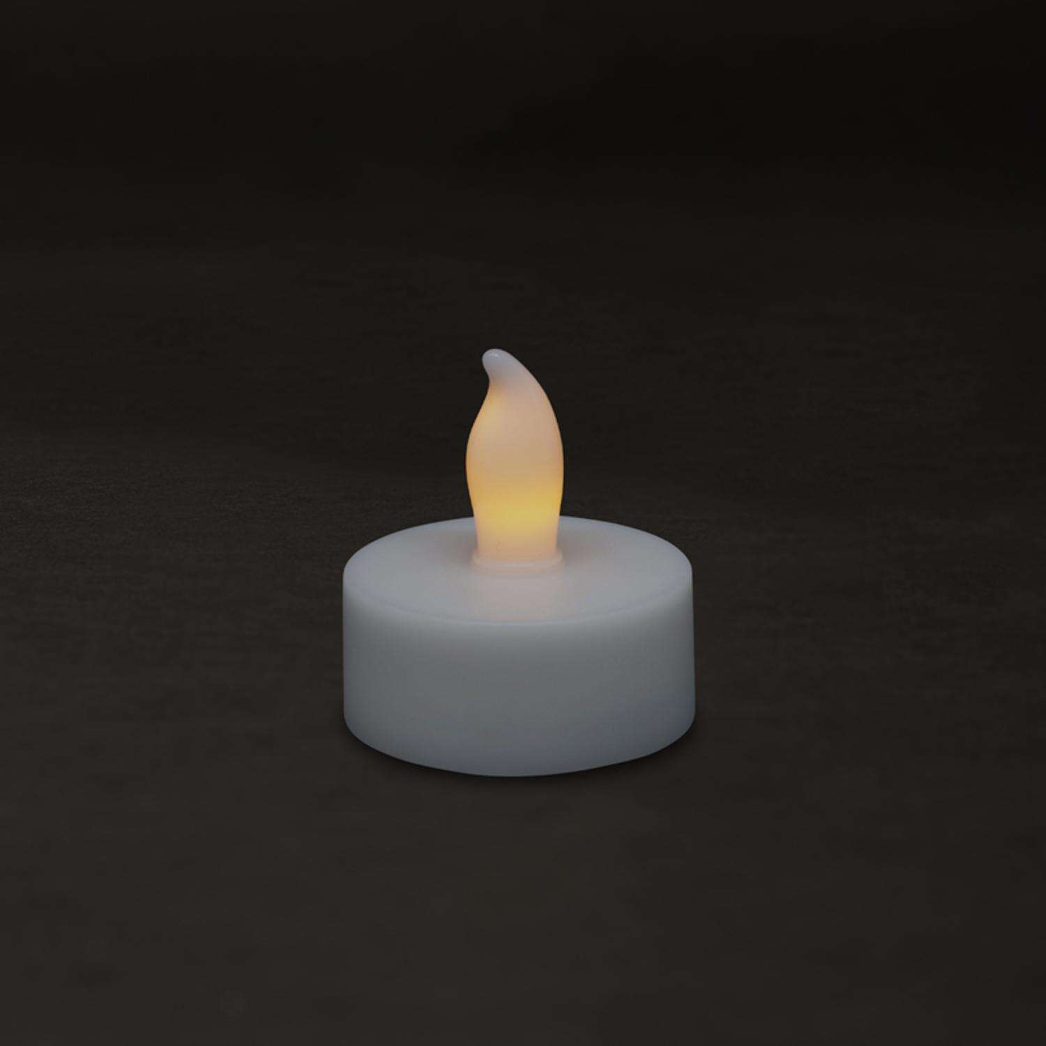 Matchless Darice White Unscented Scent Tealight Flameless Flickering Candle