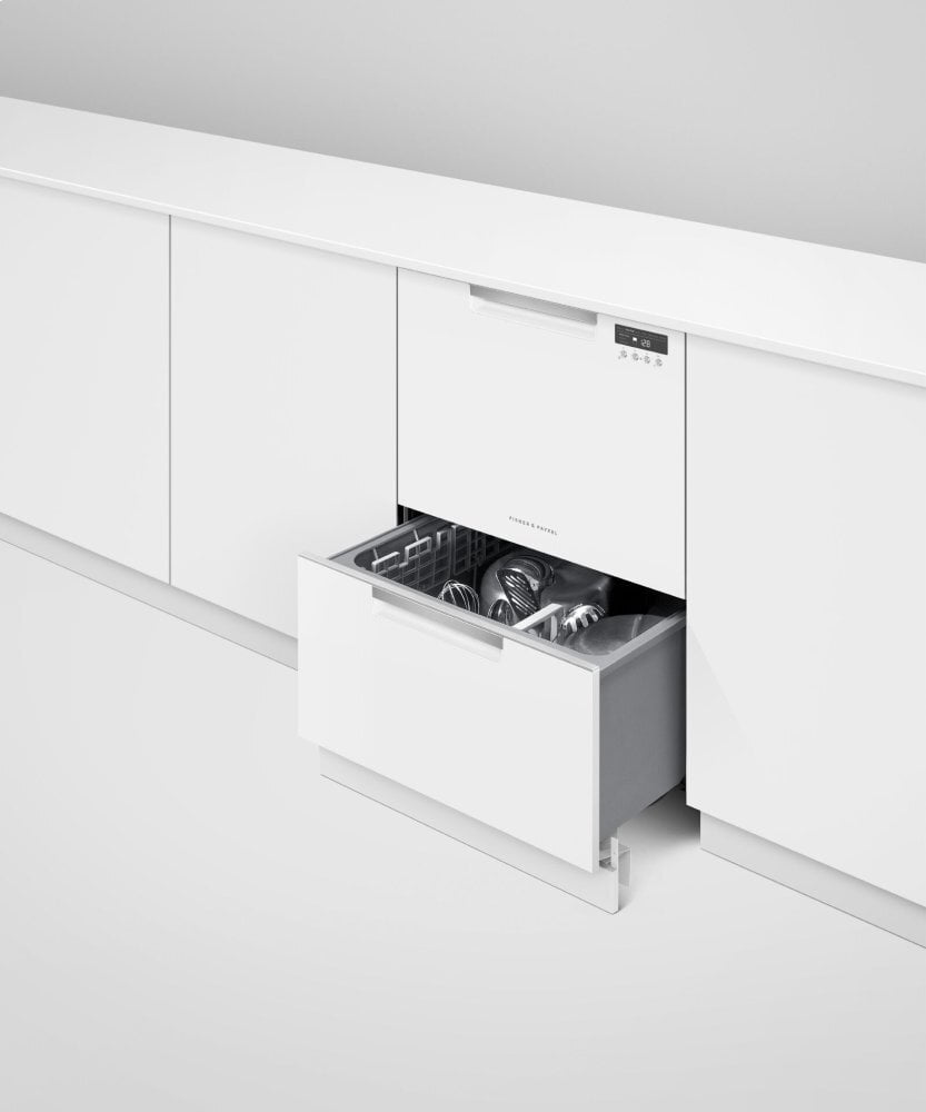 Fisher & Paykel DD24DCTW9N Double Dishdrawer Dishwasher, Tall, Sanitize