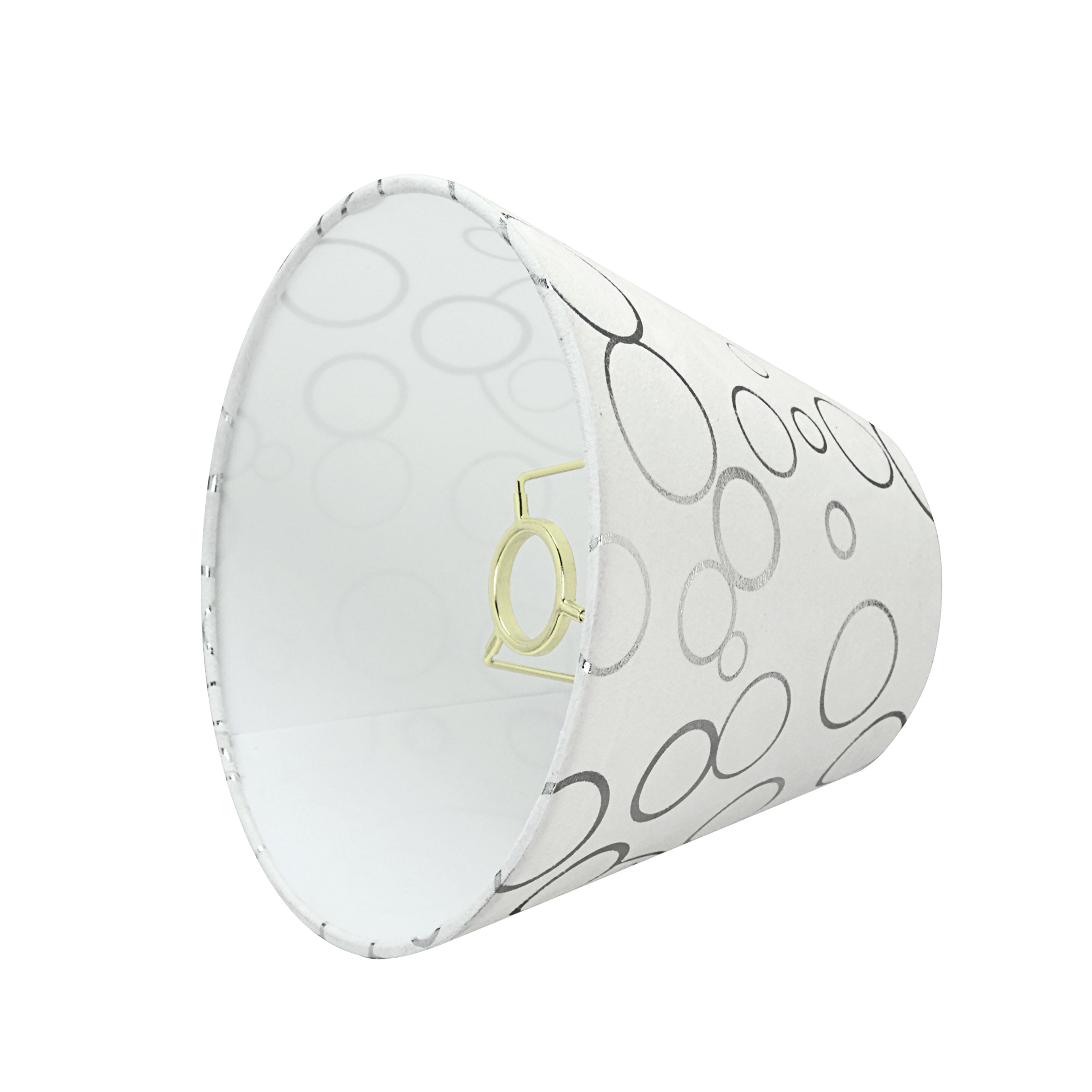 Aspen Creative 58901 Transitional Hardback Empire Shape UNO Construction Lamp Shade in White， 9