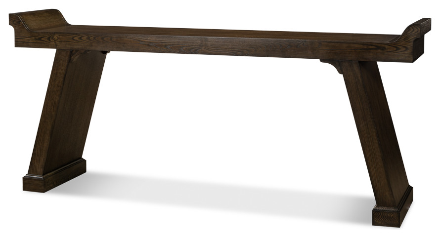 Suspension Console Table Extra Long Artisan Gray   Transitional   Console Tables   by Sideboards and Things  Houzz