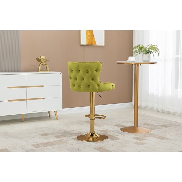 Bar Stools with Back and Footrest Adjustable Height Bar Chairs