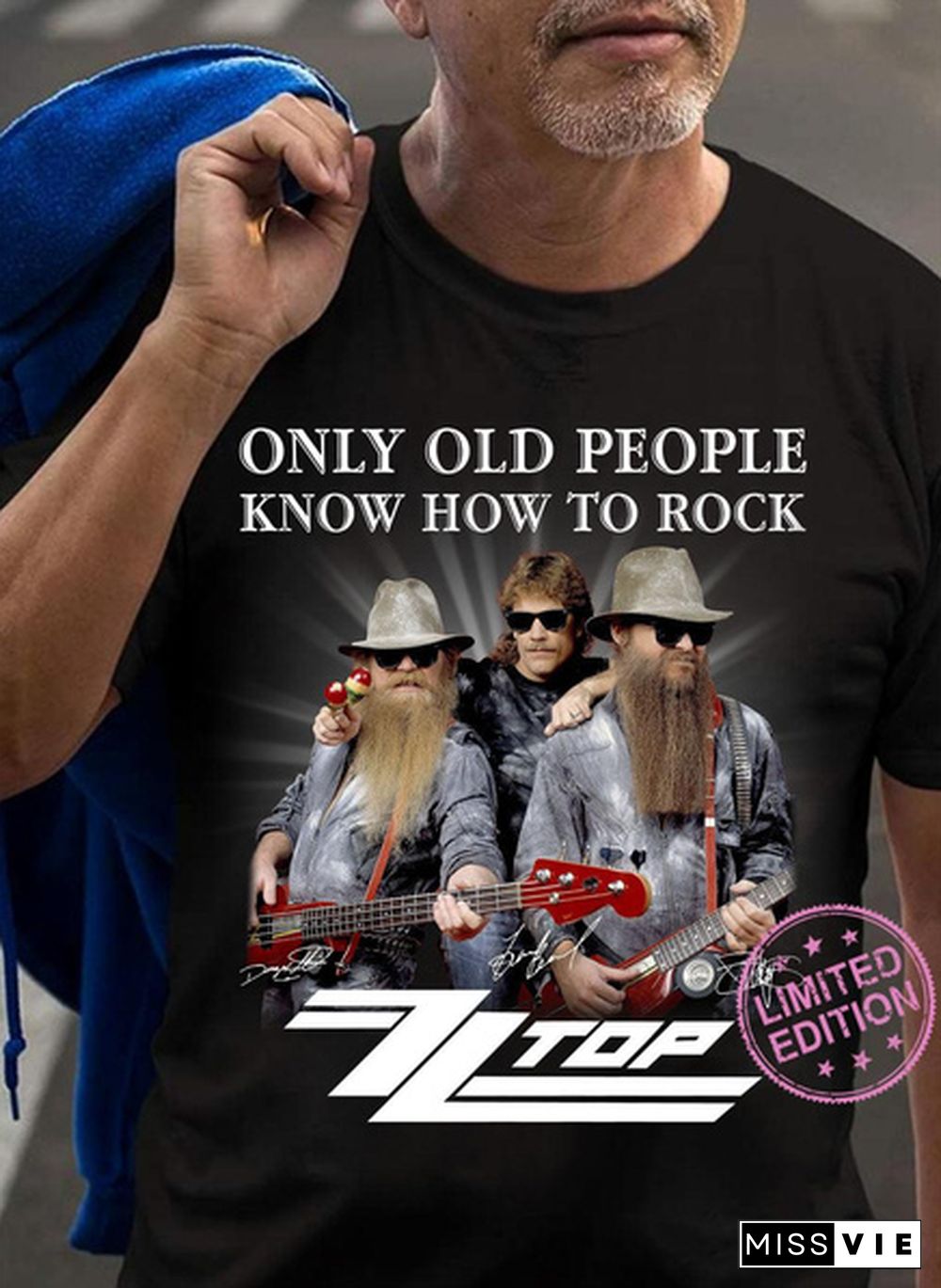 Zz Top Shirt Only Old People Know How To Rock Shirt