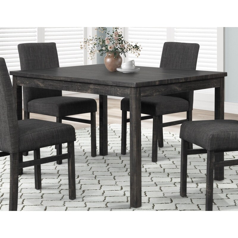 Best Master Furniture 5 Pieces Rustic Farmhouse Dining Set