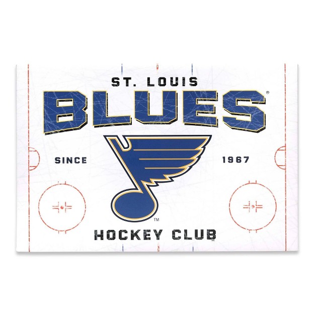 Nhl St Louis Blues Rink Canvas