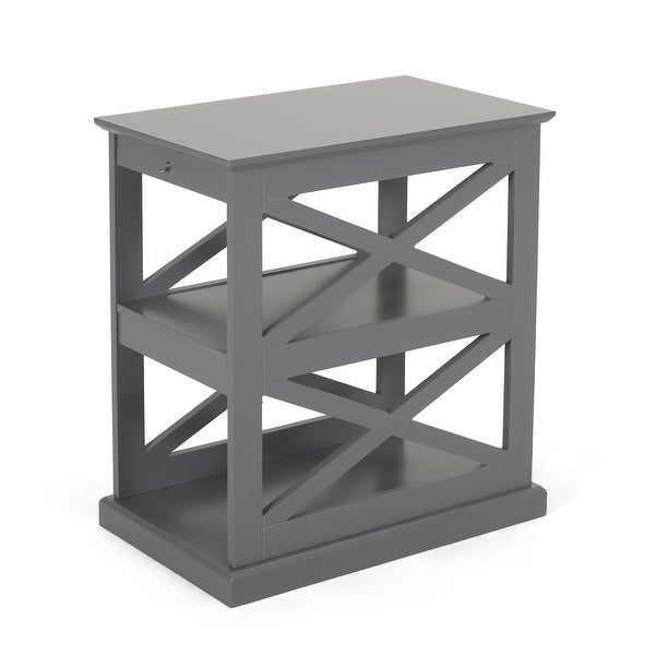 Vernon Contemporary 2 Shelf Side Table by Christopher Knight Home - 23.75