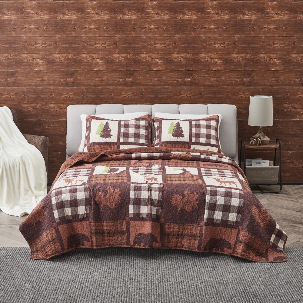 Premium Rustic Lodge  Season Quilt Set
