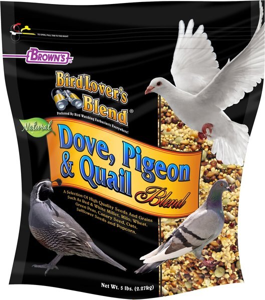 Brown's Bird Lover's Blend Dove， Pigeon and Quail Blend Bird Food