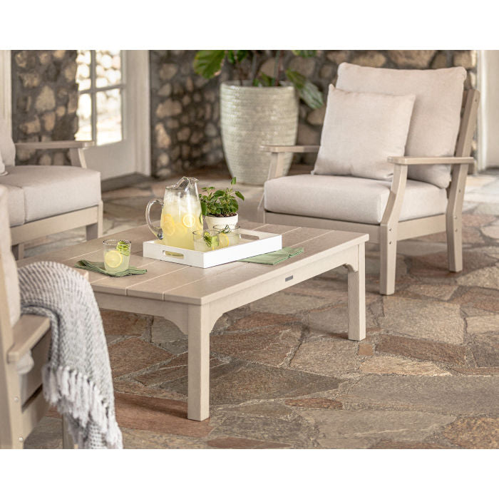 Polywood Outdoor Chinoiserie 47 x 32 Coffee Table